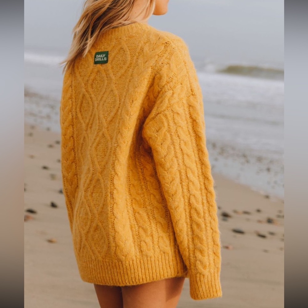 Daily Drills Knit Sweater in Honeygold